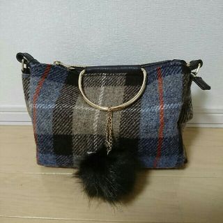 ハリスツイード(Harris Tweed)のしまむら ハリスツイード リングハンドル ショルダーバッグ(ショルダーバッグ)