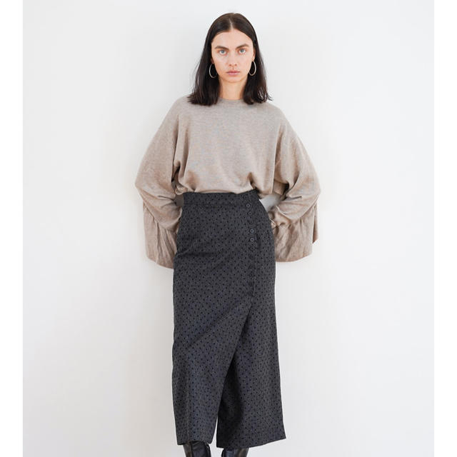 クラネ CLANE /バックフリル ニットトップス トップス トップス
