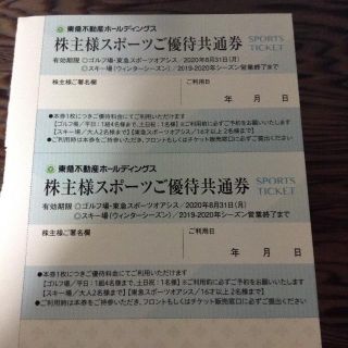 東急不動産  スポーツご優待共通券 2枚(その他)