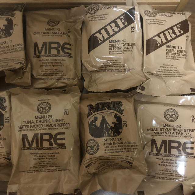 米軍 MRE レーション 12個セット 2020年 2019年 送料無料の通販 by まー's shop｜ラクマ