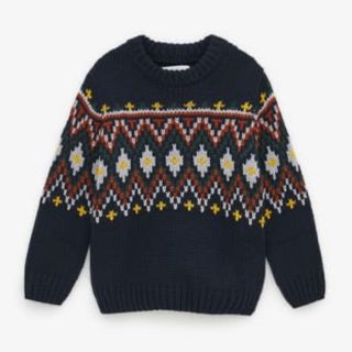 ザラキッズ(ZARA KIDS)のジャガードニットセーター(ニット)