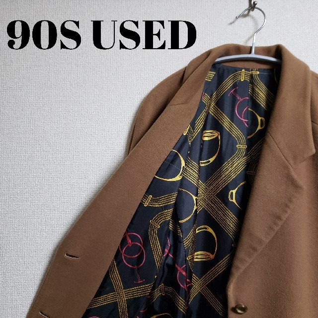 ジャケット/アウターカシミヤ 100% チェスターコート キャメル 90s Paul Smith