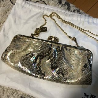 コーチ(COACH)のCOACH パイソン柄クラッチバッグ(クラッチバッグ)