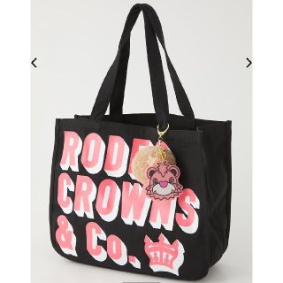 ロデオクラウンズワイドボウル(RODEO CROWNS WIDE BOWL)の新品未使用 ブラック ※ロデオくん？ロディオくん？誰です？えっ！？マイメロディ？(トートバッグ)