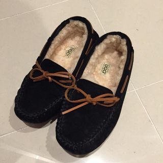 アグ(UGG)のUGG靴ブラック(スリッポン/モカシン)