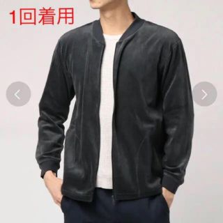 ポロラルフローレン(POLO RALPH LAUREN)の【1回着用ですが訳あり】ベロアフルジップトップス、メンズLL、値下げ→6599円(その他)