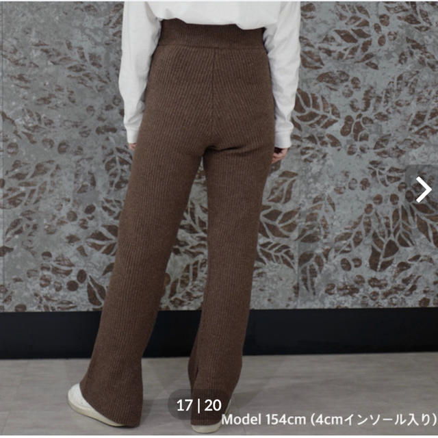 Ron Herman(ロンハーマン)のgypsohila  KnitPants Mocha  田中彩子 レディースのパンツ(その他)の商品写真