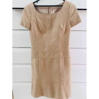 クレージュ(Courreges)のCourreges＊クレージュ＊スウェードワンピース　38号＊美品(ミニワンピース)