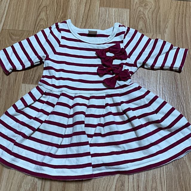 西松屋(ニシマツヤ)の【maa7様専用】ワンピース2枚 80 キッズ/ベビー/マタニティのベビー服(~85cm)(ワンピース)の商品写真