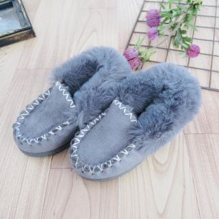 アグ(UGG)のキッズ　モカシン　グレー　15(ローファー)