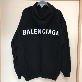 BANLENCIAGA コーラマーク パーカー ブラック XL