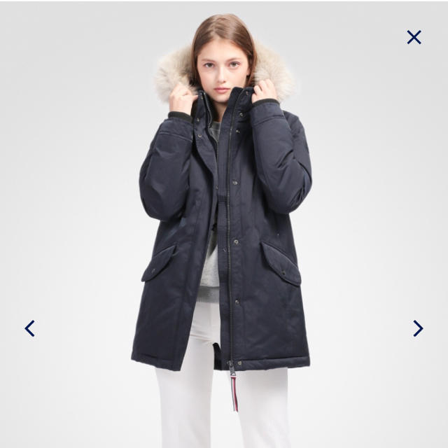 TOMMY HILFIGER(トミーヒルフィガー)のみるく様専用　TOMMY HILFIGER フーデッドパデッドパーカー レディースのジャケット/アウター(ダウンコート)の商品写真