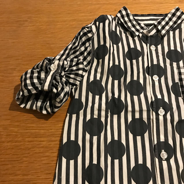 COMME CA ISM(コムサイズム)のドットシャツ キッズ/ベビー/マタニティのキッズ服男の子用(90cm~)(ブラウス)の商品写真