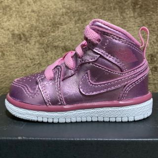 ナイキ(NIKE)のJORDAN 1 MID SE TD 'PINK RISE' 9cm 日本未発売(スニーカー)