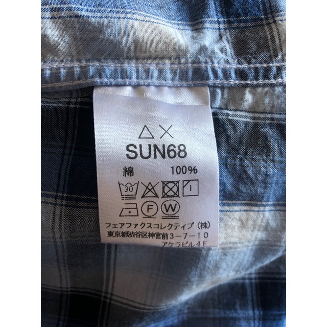SUN68 チェックシャツ　Lサイズ メンズのトップス(シャツ)の商品写真