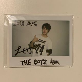 theboyz ヒョンジェ サイン入りポラロイド-