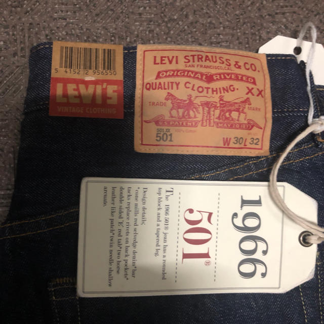 Levi1966前期501新品未使用 復刻LVC 66501