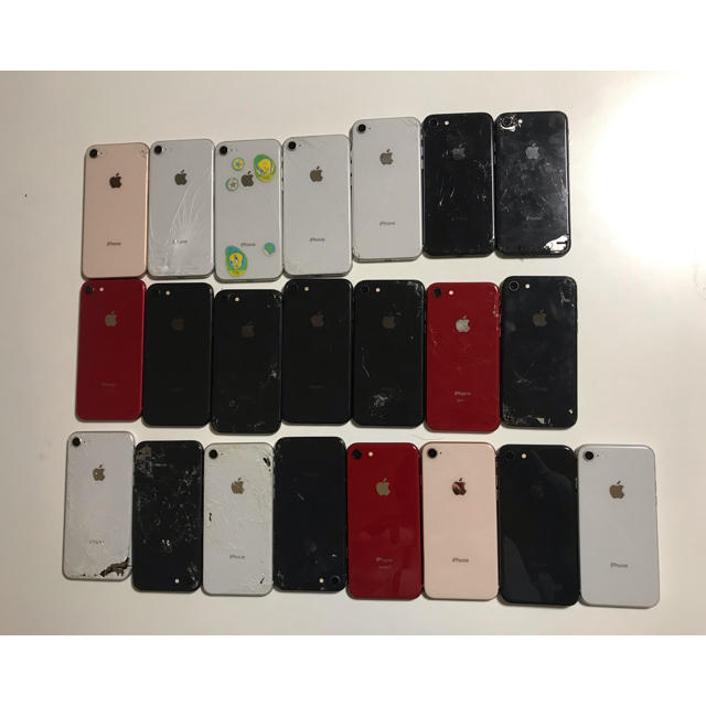 iphone8 ジャンク 筐体 ガラ 21台セット