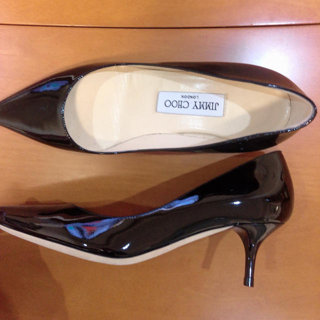 ジミーチュウ jimmy choo ブラック パテント パンプス 36