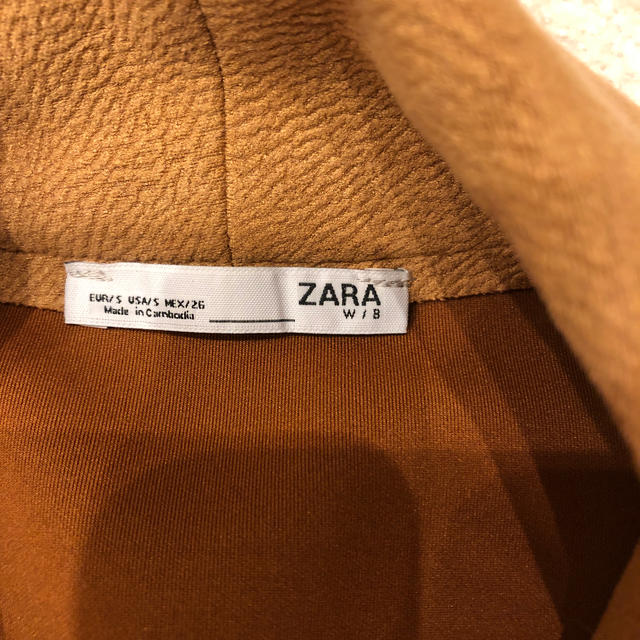 ZARA(ザラ)のZARA レザー風　コート レディースのジャケット/アウター(ロングコート)の商品写真