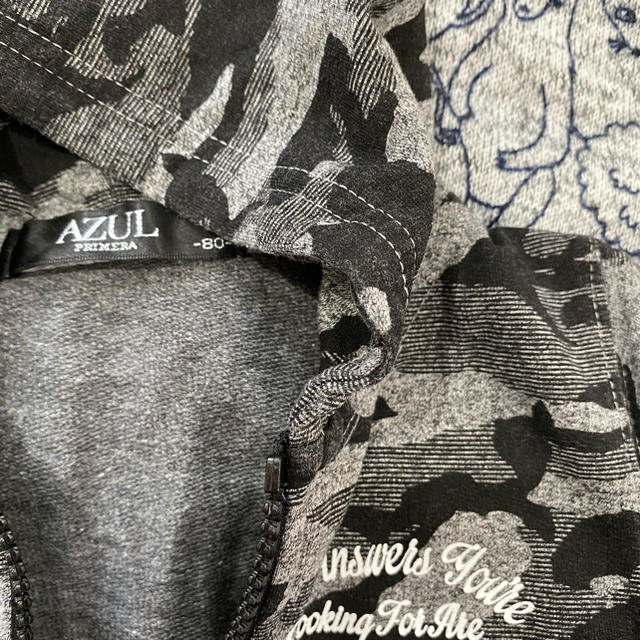 AZUL by moussy(アズールバイマウジー)の値下げ！AZULパーカー美品 キッズ/ベビー/マタニティのベビー服(~85cm)(ジャケット/コート)の商品写真