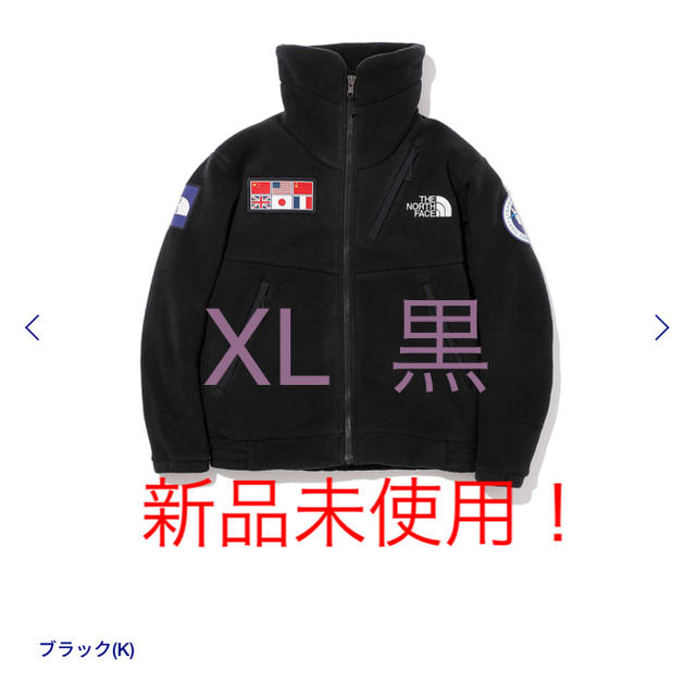 ブルゾンノースフェイス  トランスアンタークティカフリースジャケット　黒　XL