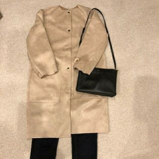 ザラ(ZARA)のZARA ムートン風コート(ロングコート)