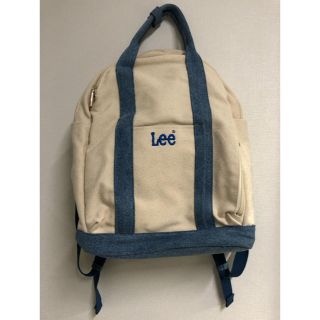 リー(Lee)の馬面ハギ様専用　Lee   デニム×ホワイト　リック　新品未使用(バッグパック/リュック)