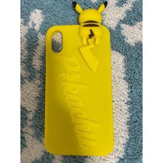 ポケモン(ポケモン)のピカチュウiPhone XR シリコンケース(iPhoneケース)