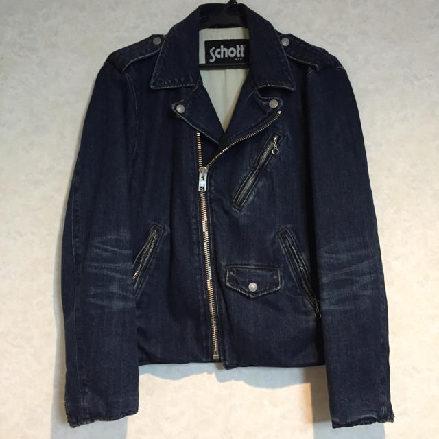 をメインに schott - SCHOTT デニム ライダースジャケット ショット