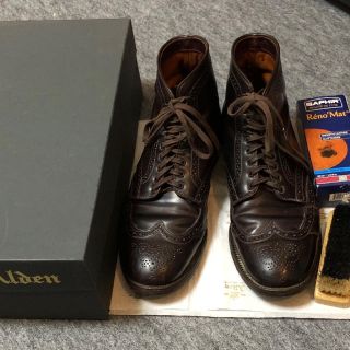 オールデン(Alden)のAlden オールデン コードバン ワイン 27.5cm/革靴(ドレス/ビジネス)