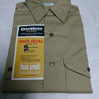 オシュコシュ(OshKosh)の60's70'sビンテージフラッシャー付きデッドストックオシュコシュワークシャツ(シャツ)