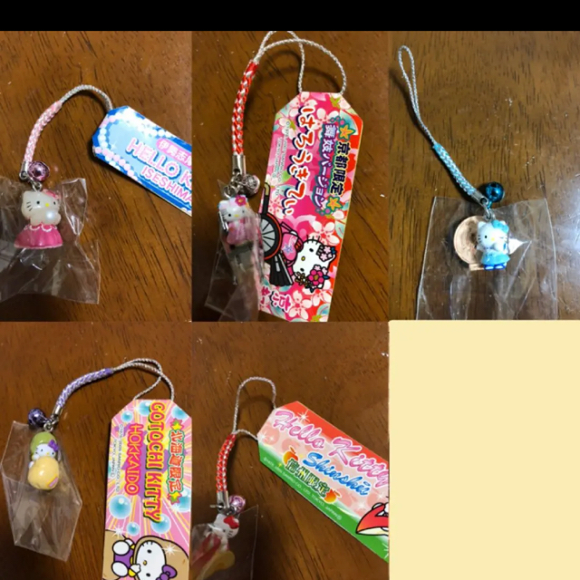 ご当地キティ　ストラップ　根付 エンタメ/ホビーのおもちゃ/ぬいぐるみ(キャラクターグッズ)の商品写真