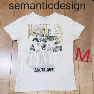 セマンティックデザイン(semantic design)のセマンティックデザイン  ロック　Tシャツ M(Tシャツ/カットソー(半袖/袖なし))