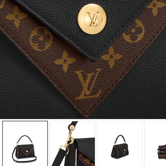 LOUIS VUITTON. ドゥブルVカーフレザーライニング