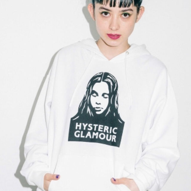 X-girl × HYSTERIC GLAMOUR パーカー XL 白 新品 | フリマアプリ ラクマ