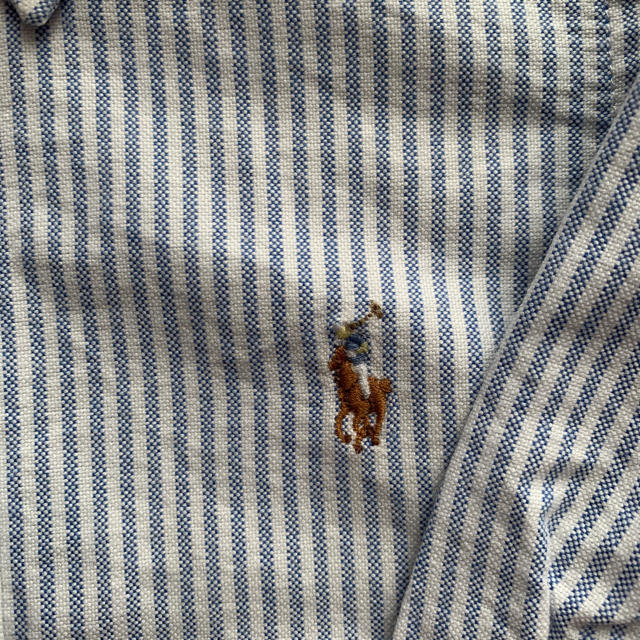 POLO RALPH LAUREN(ポロラルフローレン)のラルフローレン 長袖シャツ ストライプシャツ サイズ80 キッズ/ベビー/マタニティのベビー服(~85cm)(シャツ/カットソー)の商品写真