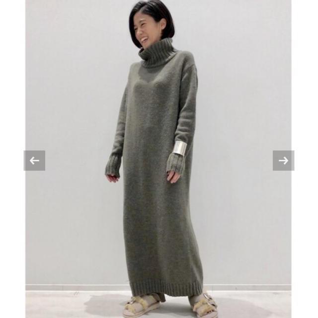 L'Appartement タートルネック Knit ワンピース　ニットワンピ