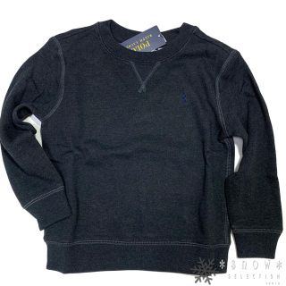 ポロラルフローレン(POLO RALPH LAUREN)の新作 ラルフローレン 6/120 チャコールグレーヘザー 裏起毛トレーナー(Tシャツ/カットソー)