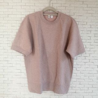 ユニクロ(UNIQLO)のユニクロU　スウェットシャツ　ピンク　M(スウェット)