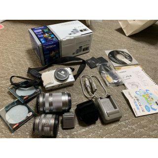 オリンパス(OLYMPUS)のOLYMPUS PEN Lite E-PL6 レンズ等セット　中古(デジタル一眼)