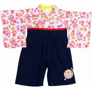 シマムラ(しまむら)の袴ロンパース☆70サイズ☆ベビー(和服/着物)