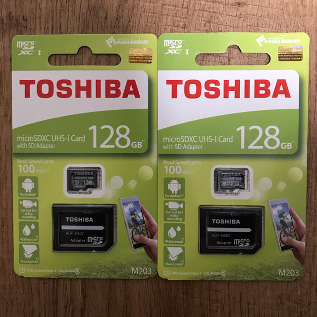 microSDカード 128GB 東芝TOSHIBA【2個セット】