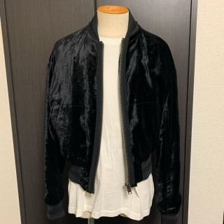 ハイダーアッカーマン(Haider Ackermann)のHaiderAckermann  ベルベット MA-1 ブルゾン M(ブルゾン)