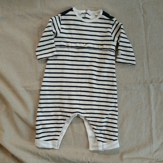 PETIT BATEAU(プチバトー)の【PETIT BATEAU】ロンパース　3m/60 キッズ/ベビー/マタニティのベビー服(~85cm)(ロンパース)の商品写真