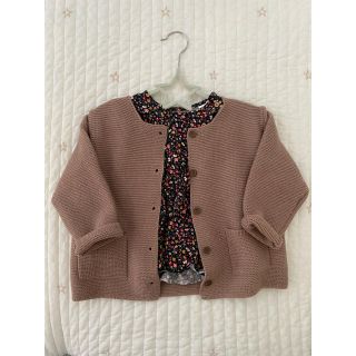 ザラキッズ(ZARA KIDS)のzara baby☆フラワー柄フリルブラウス(ブラウス)