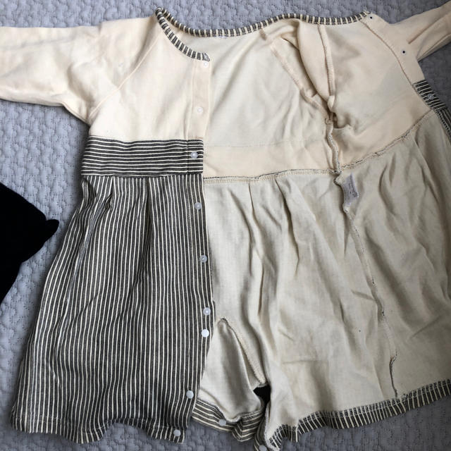 ロンパース袴　男の子　80 キッズ/ベビー/マタニティのベビー服(~85cm)(和服/着物)の商品写真