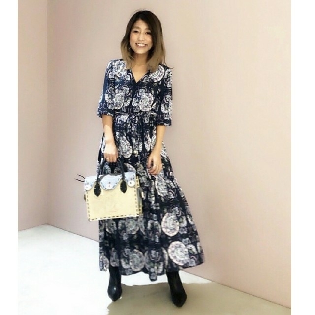 GRACE CONTINENTAL - ペイズリープリントシャツワンピース 2020SS最新
