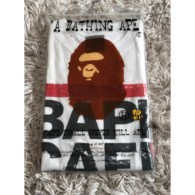 A BATHING APE(アベイシングエイプ)のA BATHING APE Tシャツ L ベイプカフェ 白 メンズのトップス(Tシャツ/カットソー(半袖/袖なし))の商品写真