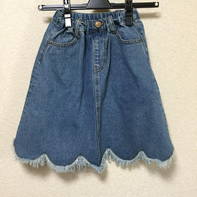 MARKEY'S(マーキーズ)のオーシャンアンドグラウンド　デニム スカート110センチ キッズ/ベビー/マタニティのキッズ服女の子用(90cm~)(スカート)の商品写真